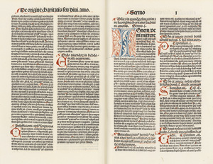 Lot 1029, Auction  118, Bernardinus Senensis, Sermones de evangelio aterneo