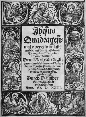 Lot 1056, Auction  118, Güthel, Caspar, Jhesus Quadragesimal oder etliche fastenpredig + 2 Beibände