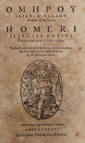 Lot 1058, Auction  118, Homer, Ilias, seu potius omnia eius quae extant opera (graece & latine)