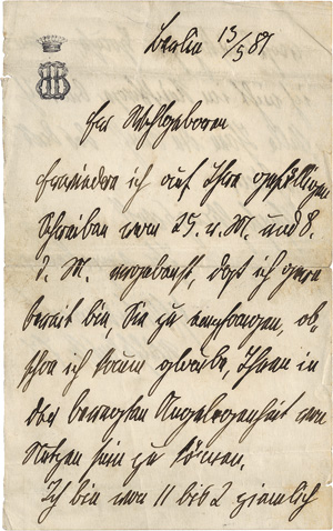 Lot 2120, Auction  118, Bismarck, Otto Fürst von, 2 Briefe