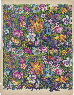 Lot 2552, Auction  118, Buntpapier, Kattunpapiere