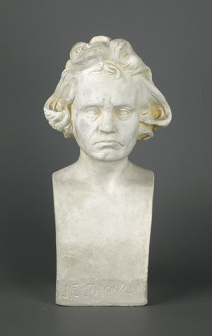 Lot 2775, Auction  118, Beethoven, Ludwig van, Jugendstil-Gipsbüste mit Sockel und Patinierung