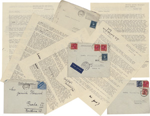 Lot 3088, Auction  118, Kisch, Egon Erwin, 5 maschinenschriftliche Briefe an Jarmila Haasová in deutscher Sprache aus Bredene