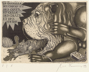 Lot 3237, Auction  118, Bremer, Uwe, La Fontaine's Hunde. Edition Schmücking Braunschweig