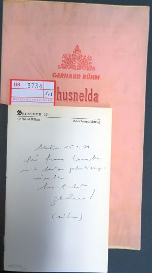 Lot 3434, Auction  118, Handke, Peter, Publikumsbeschimpfung und andere Sprechstücke (signiert) + 4