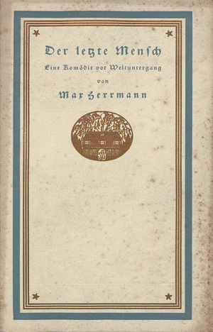 Lot 3443, Auction  118, Herrmann-Neisse, Max, Der letzte Mensch