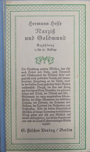 Lot 3448, Auction  118, Hesse, Hermann, Narziß und Goldmund