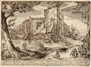 Lot 5084, Auction  118, Gauw, Gerrit Adriaensz., Die Ruinen des Kastells von Brederode bei Haarlem