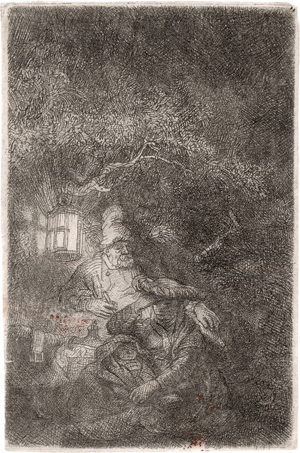 Lot 5145, Auction  118, Rembrandt Harmensz. van Rijn, Die Ruhe auf der Flucht, Nachtstück. 