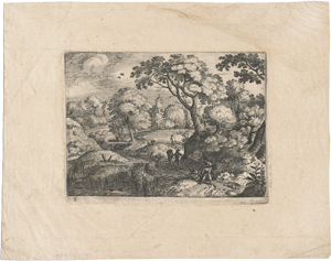 Lot 5170, Auction  118, Savery, Jacob, Landschaft mit Reisenden und einem Soldaten