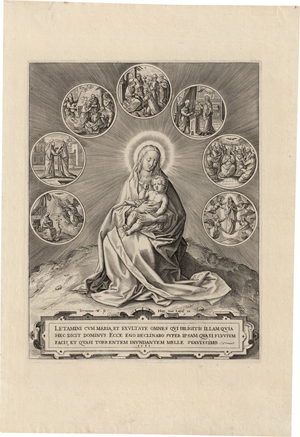 Lot 5199, Auction  118, Wierix, Hieronymus, Die Sieben Freuden Mariens