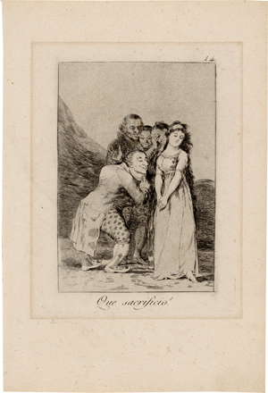 Lot 5235, Auction  118, Goya, Francisco de, Que sacrificio!