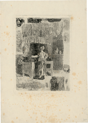 Lot 5372, Auction  118, Rops, Félicien, La cuisine de l'auberge des artistes à Anseremme