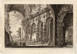 Lot 5570, Auction  118, Piranesi, Giovanni Battista, Veduta del Piano superiore del Serraglio delle Fiere