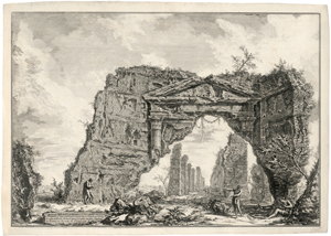 Lot 5573, Auction  118, Piranesi, Giovanni Battista, Avanzi d'un portico coperto ... Frascati