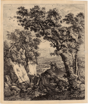 Lot 5619, Auction  118, Waterloo, Anthonie, Landschaft mit Tobias und dem Engel