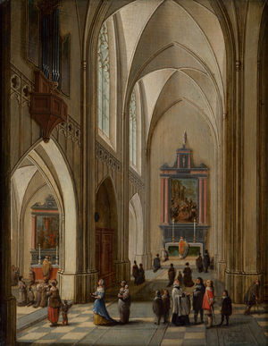 Lot 6022, Auction  118, Neefs II, Pieter, Kircheninterieur einer gotischen Kathedrale