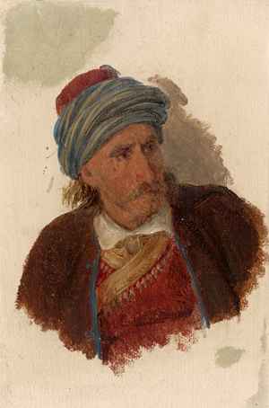 Lot 6088, Auction  118, Tischbein, August Anton, Brustbild eines Mannes mit Turban