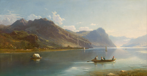 Lot 6106, Auction  118, Roffiaen, François Xavier, Sommer am Walenstädter See (Walensee) bei St. Gallen