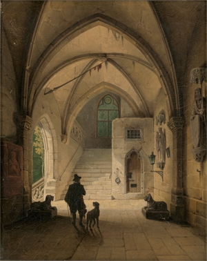 Lot 6112, Auction  118, Gerhardt, Eduard, Blick in ein gotisches Vestibül