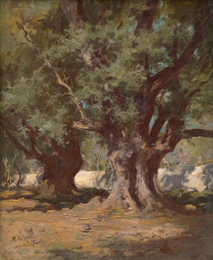 Lot 6158, Auction  118, Verschuur d. J., Wouterus, Alte Olivenbäume im Mezzogiorno
