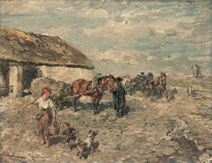 Lot 6176, Auction  118, Bochmann, Gregor von, Auf dem Lande in Estland