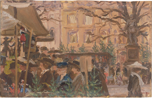 Lot 6194, Auction  118, Höhn, Louis, Weihnachtsmarkt am Leipziger Platz