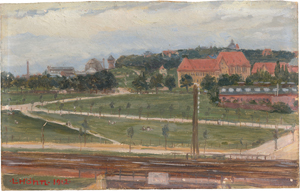 Lot 6196, Auction  118, Höhn, Louis, Blick auf den Fichteberg in Steglitz