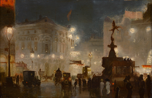 Lot 6199, Auction  118, Hyde-Pownall, George, Der erleuchtete Piccadilly Circus am Abend