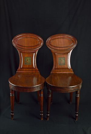 Lot 6221, Auction  118, Regency Hall Chairs, Regency Hall Chairs