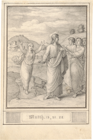 Lot 6347, Auction  118, Olivier, Friedrich, Christus und die kanaanäische Frau