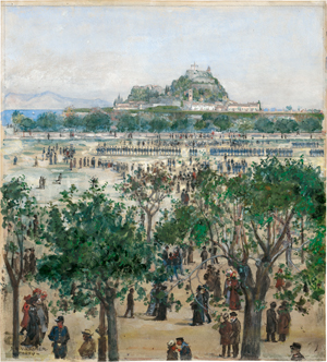 Lot 6794, Auction  118, Krämer, Johann Victor, Festung und Exerzierplatz auf der Insel Korfu