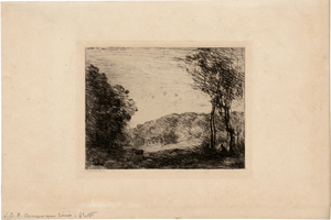 Lot 7039, Auction  118, Corot, Jean-Baptiste-Camille, Campagne boisée