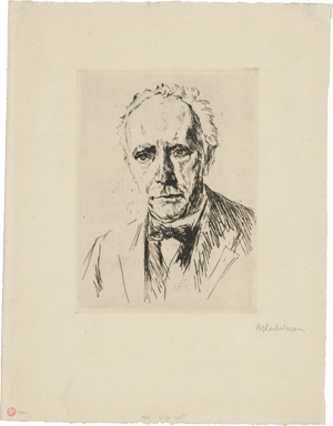 Lot 7121, Auction  118, Liebermann, Max, Bildnis Richard Strauss