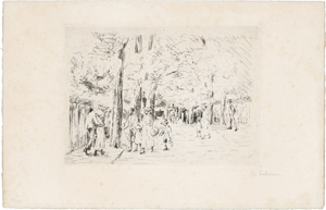 Lot 7124, Auction  118, Liebermann, Max, Strasse in Wannsee