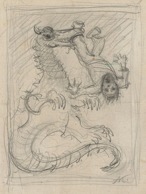 Lot 8084, Auction  118, Kubin, Alfred, Siegreicher Drache