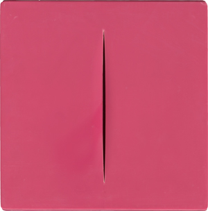 Lot 8186, Auction  118, Fontana, Lucio, Concetto Spaziale rosa