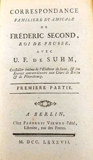 Lot 174, Auction  119, Friedrich II., der Große, Correspondance familière & amicale 
