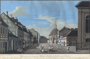 Lot 198, Auction  119, Niegelssohn, Johann August Ernst und Rosenberg, Johann Georg, Vue d'une partie de la Rue dite la Mauer-Strasse