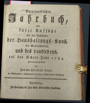 Lot 355, Auction  119, Heppe, Johann Christoph, Encyclopädisches Jahrbuch