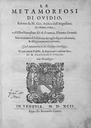 Lot 1048, Auction  119, Ovidius Naso, Publius, Le Metamorphosi