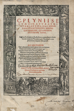 Lot 1051, Auction  119, Plinius Secundus, Gaius, Naturae historiarum libri XXXVII