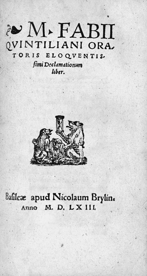 Lot 1054, Auction  119, Quintilianus, Marcus Fabius, Oratoriarum institutionum libri XII