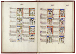 Lot 1488, Auction  119, Bible moralisée und Limburg, Brüder, der Brüder Limburg. Biblia moralizada de los Limbourg. 