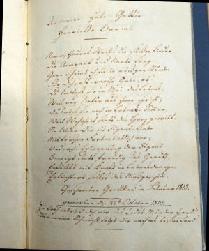 Lot 2058, Auction  119, Goeckingk, Leopold Friedrich Günther, "Lieder zweier Liebenden" Handschrift (Grottkau 1813)