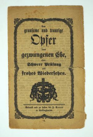 Lot 2068, Auction  119, grausame und traurige Opfer, Das, einer gezwungenen Ehe