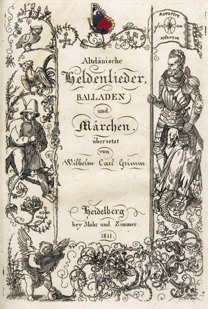 Lot 2075, Auction  119, Grimm, Wilhelm, Altdänische Heldenlieder, Balladen und Märchen