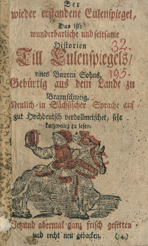 Lot 2168, Auction  119, wieder erstandene Eulenspiegel, Der, Das ist: wunderbarliche und seltsame Historien Till Eulenspiegels