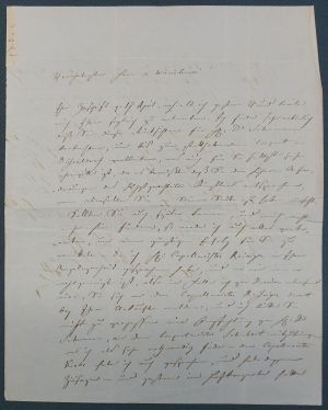Lot 2627, Auction  119, Lipinski, Karl, Brief Dresden 1851