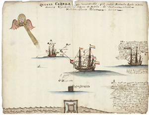 Scheepsnavigatie, Navigationsmanöver von holländischen und französischen Kriegsschiffen 